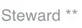 Example of a The Watch rank: Steward followed by two asterisks, indicating the level reached within that rank
