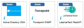 3 new Centreon monitoring connectors in August 2025, all Stable: Active Directory CMA, Forcepoint SNMP and LatenceTech RestAPI