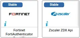 2 new Centreon monitoring connectors in February 2026, both Stable: Fortinet FortiAuthenticator Rest API and Zscaler ZDX Api