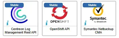 3 new Centreon monitoring connectors in June 2026, all Stable: Centreon Log Management Rest API, OpenShift API and Symantec Netbackup CMA